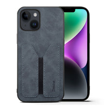 Load image into Gallery viewer, Denior DV Elastic Card Slot PU Back Cover Phone Case, For iPhone 15 Pro Max, For iPhone 15 Pro, For iPhone 15 Plus, For iPhone 15