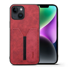 Load image into Gallery viewer, Denior DV Elastic Card Slot PU Back Cover Phone Case, For iPhone 15 Pro Max, For iPhone 15 Pro, For iPhone 15 Plus, For iPhone 15