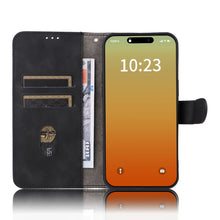 Load image into Gallery viewer, Skin Feel Magnetic Flip Leather Phone Case, For iPhone 15 Pro Max, For iPhone 15 Pro, For iPhone 15 Plus