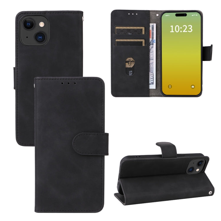 Skin Feel Magnetic Flip Leather Phone Case, For iPhone 15 Pro Max, For iPhone 15 Pro, For iPhone 15 Plus