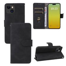 Load image into Gallery viewer, Skin Feel Magnetic Flip Leather Phone Case, For iPhone 15 Pro Max, For iPhone 15 Pro, For iPhone 15 Plus