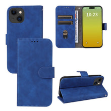Load image into Gallery viewer, Skin Feel Magnetic Flip Leather Phone Case, For iPhone 15 Pro Max, For iPhone 15 Pro, For iPhone 15 Plus