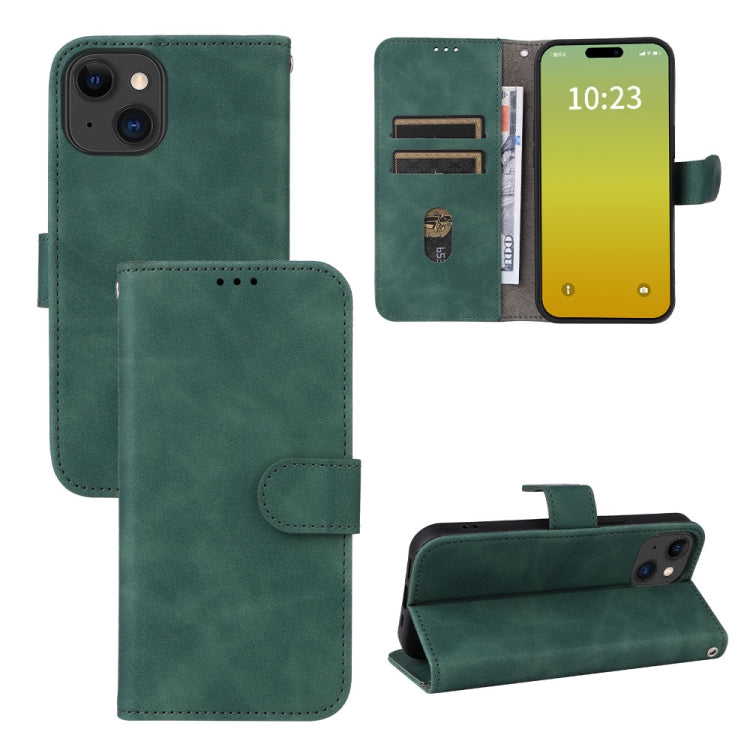 Skin Feel Magnetic Flip Leather Phone Case, For iPhone 15 Pro Max, For iPhone 15 Pro, For iPhone 15 Plus