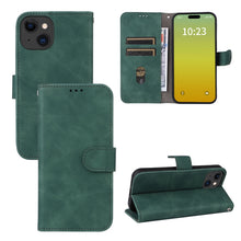 Load image into Gallery viewer, Skin Feel Magnetic Flip Leather Phone Case, For iPhone 15 Pro Max, For iPhone 15 Pro, For iPhone 15 Plus
