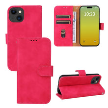 Load image into Gallery viewer, Skin Feel Magnetic Flip Leather Phone Case, For iPhone 15 Pro Max, For iPhone 15 Pro, For iPhone 15 Plus