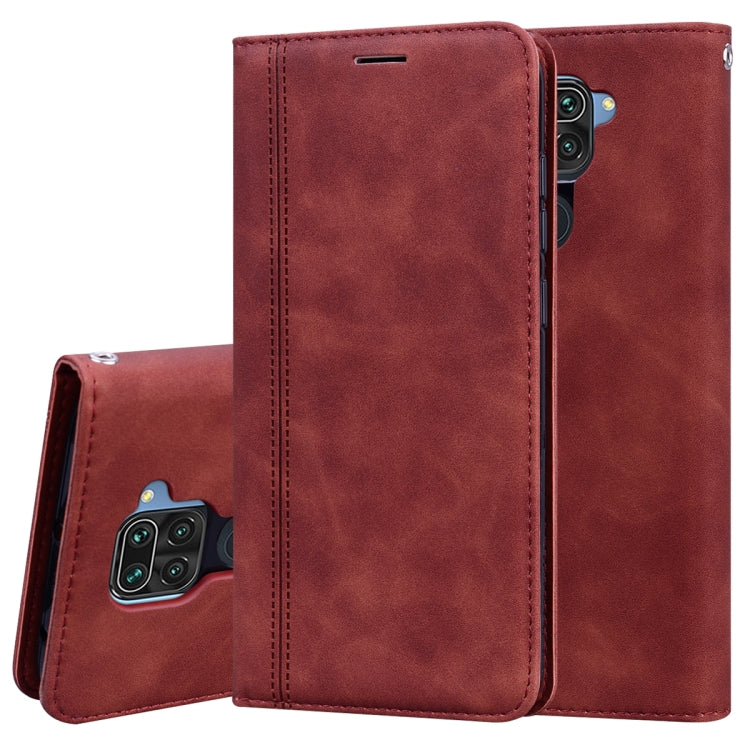 Frosted Business Magnetic Horizontal Flip PU Leather Case with Holder & Card Slot & Lanyard, For Xiaomi Redmi Note 8T, For Xiaomi Redmi Note 9 / Redmi 10X 4G, For Xiaomi Redmi Note 9S, For Xiaomi Mi CC9 / A3 Lite / Mi 9 Lite, For Xiaomi Mi CC9e