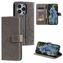Load image into Gallery viewer, Totem Flower Embossed Leather Phone Case, For iPhone 16 Pro Max, For iPhone 16 Pro, For iPhone 16 Plus, For iPhone 16, For iPhone 15 Pro Max, For iPhone 15 Pro