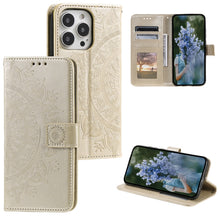 Load image into Gallery viewer, Totem Flower Embossed Leather Phone Case, For iPhone 16 Pro Max, For iPhone 16 Pro, For iPhone 16 Plus, For iPhone 16, For iPhone 15 Pro Max, For iPhone 15 Pro