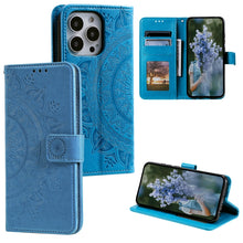 Load image into Gallery viewer, Totem Flower Embossed Leather Phone Case, For iPhone 16 Pro Max, For iPhone 16 Pro, For iPhone 16 Plus, For iPhone 16, For iPhone 15 Pro Max, For iPhone 15 Pro