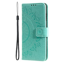 Load image into Gallery viewer, Totem Flower Embossed Leather Phone Case, For iPhone 15 Plus, For iPhone 15