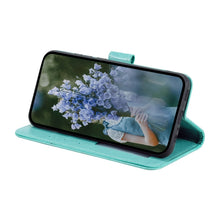 Load image into Gallery viewer, Totem Flower Embossed Leather Phone Case, For iPhone 15 Plus, For iPhone 15