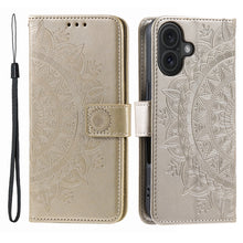 Load image into Gallery viewer, Totem Flower Embossed Leather Phone Case, For iPhone 16 Pro Max, For iPhone 16 Pro, For iPhone 16 Plus, For iPhone 16, For iPhone 15 Pro Max, For iPhone 15 Pro