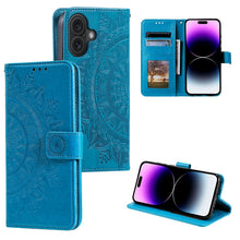Load image into Gallery viewer, Totem Flower Embossed Leather Phone Case, For iPhone 16 Pro Max, For iPhone 16 Pro, For iPhone 16 Plus, For iPhone 16, For iPhone 15 Pro Max, For iPhone 15 Pro