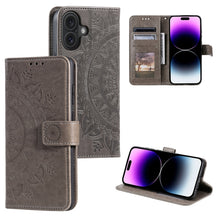 Load image into Gallery viewer, Totem Flower Embossed Leather Phone Case, For iPhone 16 Pro Max, For iPhone 16 Pro, For iPhone 16 Plus, For iPhone 16, For iPhone 15 Pro Max, For iPhone 15 Pro