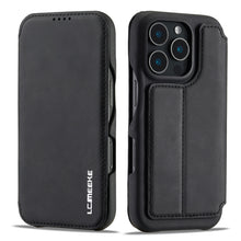 Load image into Gallery viewer, LC.IMEEKE Hon Ancient Series Flip Leather Phone Case, For iPhone 15 Pro, For iPhone 15 Plus, For iPhone 15