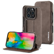Load image into Gallery viewer, LC.IMEEKE Hon Ancient Series Flip Leather Phone Case, For iPhone 15 Pro, For iPhone 15 Plus, For iPhone 15