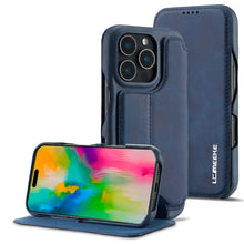Load image into Gallery viewer, LC.IMEEKE Hon Ancient Series Flip Leather Phone Case, For iPhone 15 Pro, For iPhone 15 Plus, For iPhone 15
