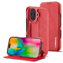 Load image into Gallery viewer, LC.IMEEKE Hon Ancient Series Flip Leather Phone Case, For iPhone 15 Pro, For iPhone 15 Plus, For iPhone 15