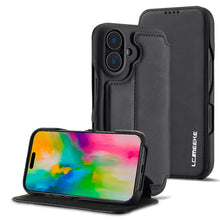 Load image into Gallery viewer, LC.IMEEKE Hon Ancient Series Flip Leather Phone Case, For iPhone 15 Pro, For iPhone 15 Plus, For iPhone 15