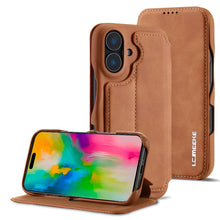 Load image into Gallery viewer, LC.IMEEKE Hon Ancient Series Flip Leather Phone Case, For iPhone 15 Pro, For iPhone 15 Plus, For iPhone 15