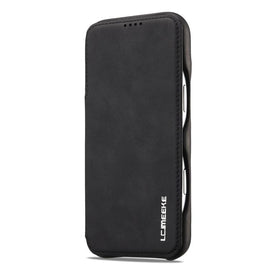 LC.IMEEKE Hon Ancient Series Flip Leather Phone Case, For iPhone 18 Pro / 17 Pro, For iPhone 18 Pro Max / 17 Pro Max, For iPhone 17, For iPhone 17 Air, For iPhone 16 Pro Max, For iPhone 16 Pro, For iPhone 16 Plus, For iPhone 16, For iPhone 15 Pro Max