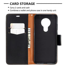 Load image into Gallery viewer, Litchi Texture Pure Color Horizontal Flip Leather Case with Holder &amp; Card Slots &amp; Wallet &amp; Lanyard, For Nokia 5.3, For Xiaomi Redmi Note 9