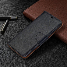 Load image into Gallery viewer, Litchi Texture Pure Color Horizontal Flip Leather Case with Holder &amp; Card Slots &amp; Wallet &amp; Lanyard, For Nokia 5.3, For Xiaomi Redmi Note 9
