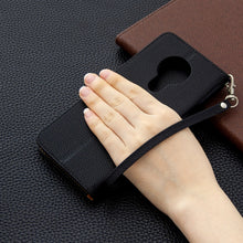 Load image into Gallery viewer, Litchi Texture Pure Color Horizontal Flip Leather Case with Holder &amp; Card Slots &amp; Wallet &amp; Lanyard, For Nokia 5.3, For Xiaomi Redmi Note 9