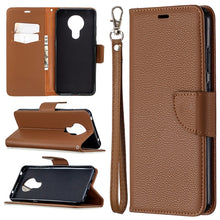 Load image into Gallery viewer, Litchi Texture Pure Color Horizontal Flip Leather Case with Holder &amp; Card Slots &amp; Wallet &amp; Lanyard, For Nokia 5.3, For Xiaomi Redmi Note 9