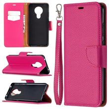 Load image into Gallery viewer, Litchi Texture Pure Color Horizontal Flip Leather Case with Holder &amp; Card Slots &amp; Wallet &amp; Lanyard, For Nokia 5.3, For Xiaomi Redmi Note 9