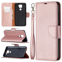 Load image into Gallery viewer, Litchi Texture Pure Color Horizontal Flip Leather Case with Holder &amp; Card Slots &amp; Wallet &amp; Lanyard, For Nokia 5.3, For Xiaomi Redmi Note 9