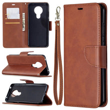 Load image into Gallery viewer, Retro Lambskin Texture Pure Color Horizontal Flip PU Leather Case with Holder &amp; Card Slots &amp; Wallet &amp; Lanyard, For Xiaomi Redmi Note 9, For Nokia 5.3
