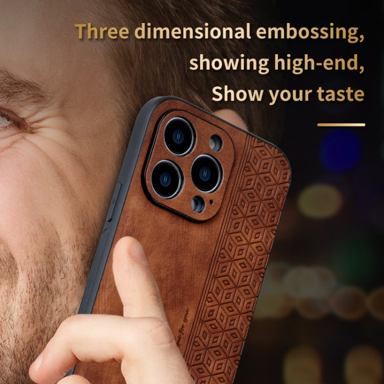 AZNS 3D Embossed Skin Feel Phone Case, For iPhone 15 Pro Max, For iPhone 15 Pro, For iPhone 15 Plus, For iPhone 15