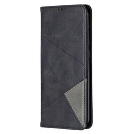 Rhombus Texture Horizontal Flip Magnetic Leather Case with Holder & Card Slots & Wallet, For Xiaomi Redmi Note 9