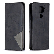 Load image into Gallery viewer, Rhombus Texture Horizontal Flip Magnetic Leather Case with Holder &amp; Card Slots &amp; Wallet, For Xiaomi Redmi Note 9
