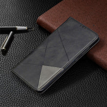 Load image into Gallery viewer, Rhombus Texture Horizontal Flip Magnetic Leather Case with Holder &amp; Card Slots &amp; Wallet, For Xiaomi Redmi Note 9