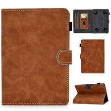 Load image into Gallery viewer, Tablet PC Universal Cowhide Texture Horizontal Flip Leather Case with Holder &amp; Card Slots &amp; Pen Slot