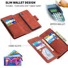 Load image into Gallery viewer, Skin Feel Detachable Magnetic Zipper Horizontal Flip PU Leather Case with Multi-Card Slots &amp; Holder &amp; Wallet &amp; Photo Frame &amp; Lanyard, For Xiaomi Redmi 7A, For Xiaomi Redmi 7, For Xiaomi Redmi 8A, For Xiaomi Redmi 8, For Xiaomi Redmi K20                ...