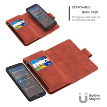 Load image into Gallery viewer, Skin Feel Detachable Magnetic Zipper Horizontal Flip PU Leather Case with Multi-Card Slots &amp; Holder &amp; Wallet &amp; Photo Frame &amp; Lanyard, For Xiaomi Redmi 7A, For Xiaomi Redmi 7, For Xiaomi Redmi 8A, For Xiaomi Redmi 8, For Xiaomi Redmi K20                ...