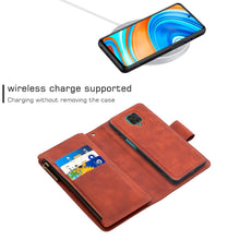 Load image into Gallery viewer, Skin Feel Detachable Magnetic Zipper Horizontal Flip PU Leather Case with Multi-Card Slots &amp; Holder &amp; Wallet &amp; Photo Frame &amp; Lanyard, For Xiaomi Redmi Note 9 Pro, For Xiaomi Mi CC9 Pro