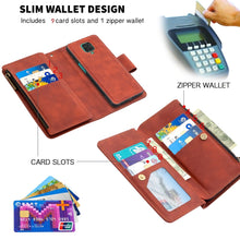 Load image into Gallery viewer, Skin Feel Detachable Magnetic Zipper Horizontal Flip PU Leather Case with Multi-Card Slots &amp; Holder &amp; Wallet &amp; Photo Frame &amp; Lanyard, For Xiaomi Redmi Note 9 Pro, For Xiaomi Mi CC9 Pro