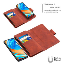 Load image into Gallery viewer, Skin Feel Detachable Magnetic Zipper Horizontal Flip PU Leather Case with Multi-Card Slots &amp; Holder &amp; Wallet &amp; Photo Frame &amp; Lanyard, For Xiaomi Redmi Note 9 Pro, For Xiaomi Mi CC9 Pro