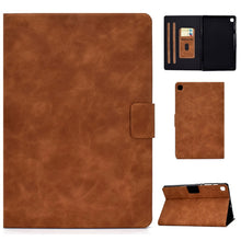 Load image into Gallery viewer, Cowhide Texture Horizontal Flip Leather Case with Holder &amp; Card Slots &amp; Sleep / Wake-up Function, For Samsung Galaxy Tab S6 Lite P610/P615, For Samsung Galaxy Tab A 8.0 (2019) T290/T295, For Samsung Galaxy Tab A 10.1 (2019) T510/T515                   ...