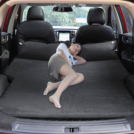 Universal Car Suede Sleeping Mat Mattress Off-road SUV Trunk Travel Inflatable Mattress Air Bed, 180 x 130 x 102cm