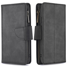 Load image into Gallery viewer, Skin Feel Detachable Magnetic Zipper Horizontal Flip PU Leather Case with Multi-Card Slots &amp; Holder &amp; Wallet &amp; Photo Frame &amp; Lanyard, For iPhone SE 2022 / SE 2020 / 8 / 7, For iPhone XS / X, For iPhone 6 Plus, For iPhone 6, For iPhone 11 Pro Max       ...
