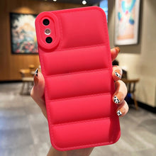 Load image into Gallery viewer, Eiderdown Airbag Frosted TPU Phone Case, For iPhone 12 Pro, For iPhone 11 Pro Max, For iPhone 11, For iPhone 11 Pro, For iPhone XS / X, For iPhone XR, For iPhone XS Max, For iPhone 8 Plus / 7 Plus