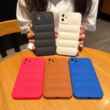 Load image into Gallery viewer, Eiderdown Airbag Frosted TPU Phone Case, For iPhone 12 Pro, For iPhone 11 Pro Max, For iPhone 11, For iPhone 11 Pro, For iPhone XS / X, For iPhone XR, For iPhone XS Max, For iPhone 8 Plus / 7 Plus