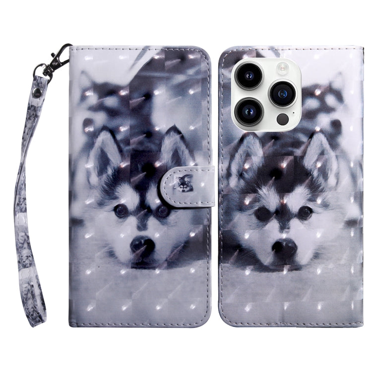 3D Painted Leather Phone Case, For iPhone 15 Pro Max, For iPhone 15 Pro, For iPhone 15 Plus, For iPhone 15