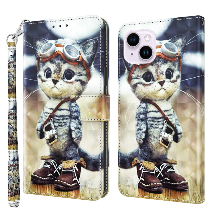 3D Painted Leather Phone Case, For iPhone 15 Pro Max, For iPhone 15 Pro, For iPhone 15 Plus, For iPhone 15