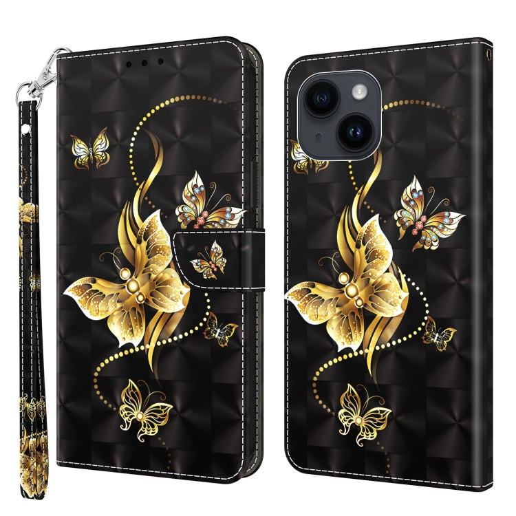 3D Painted Leather Phone Case, For iPhone 15 Pro Max, For iPhone 15 Pro, For iPhone 15 Plus, For iPhone 15